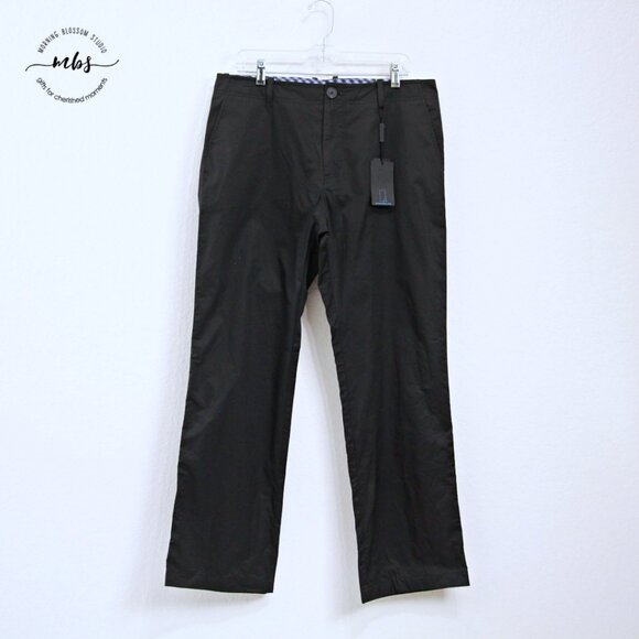 NWT Zachary Prell Cotton Pants Black Men 34 - Picture 1 of 8